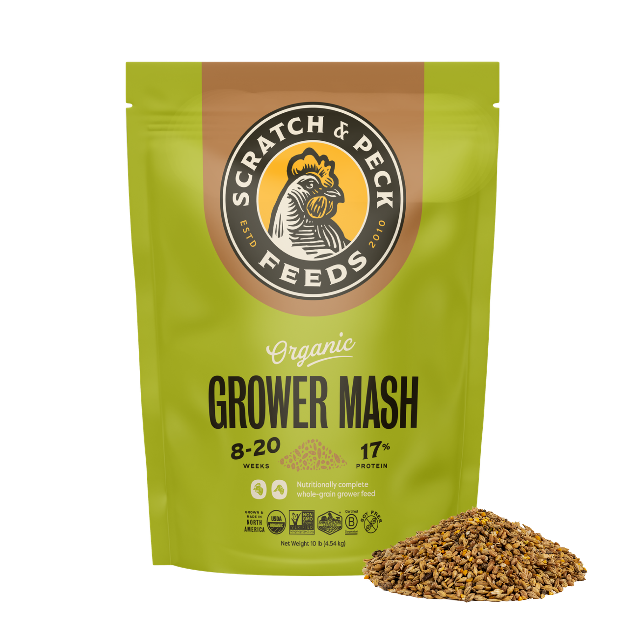 Scratch & Peck - Organic Grower Mash