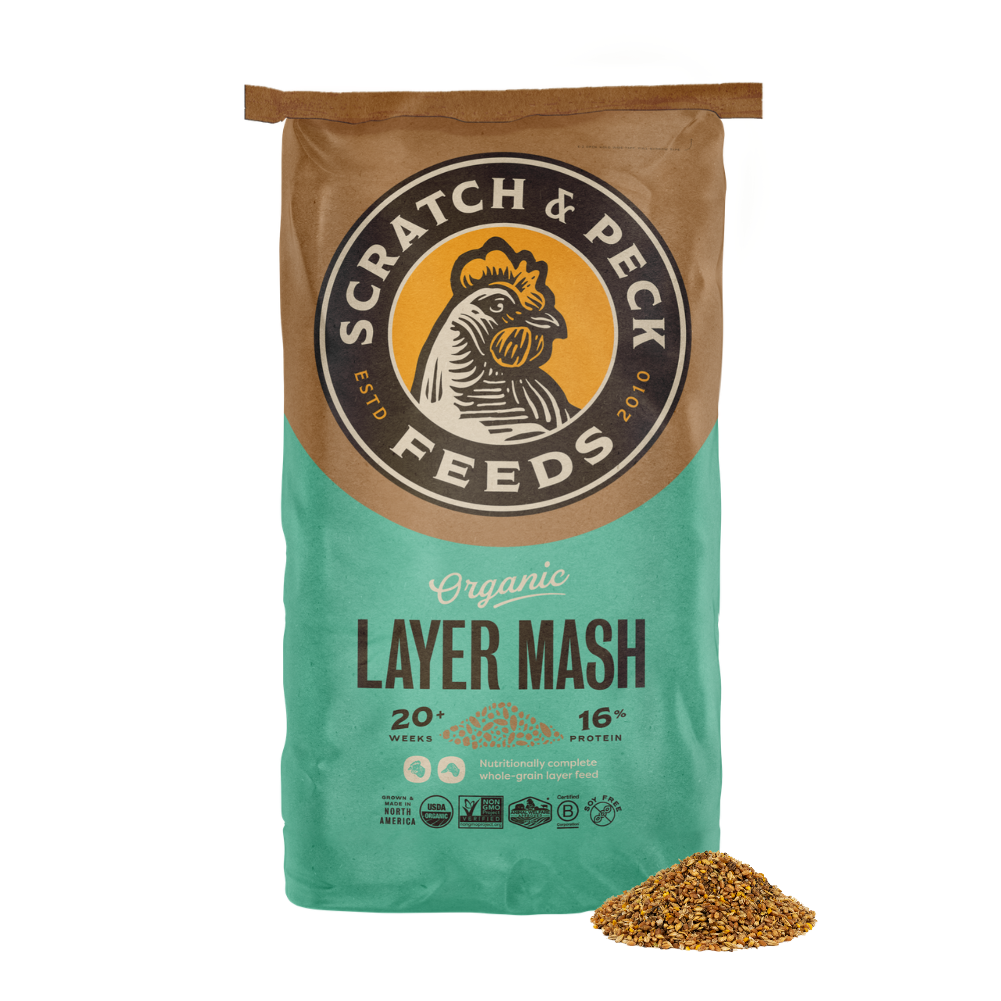Scratch & Peck - Organic Layer Mash 16%