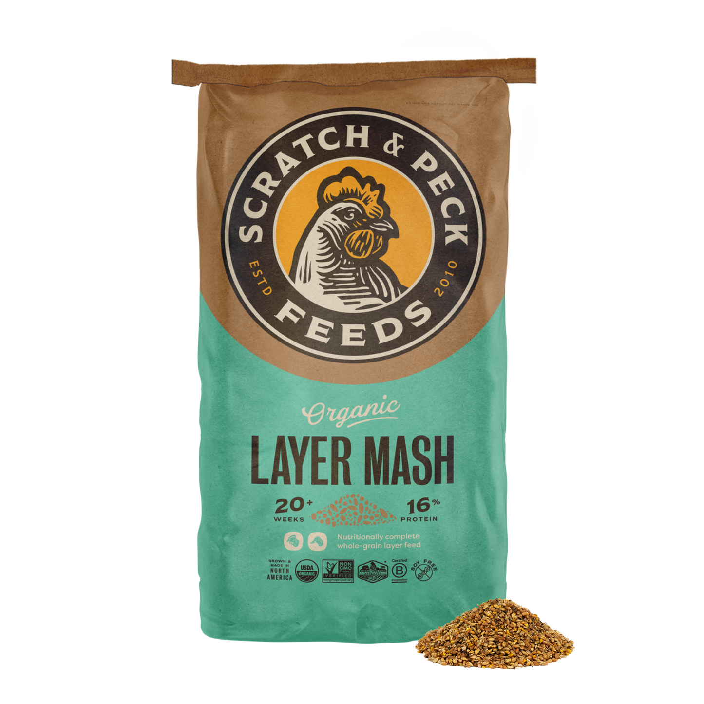 Scratch & Peck - Organic Layer Mash 16%